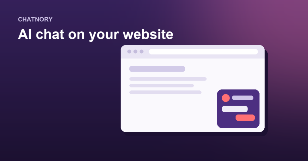 A website in a browser window with an AI chat widget open in the corner
